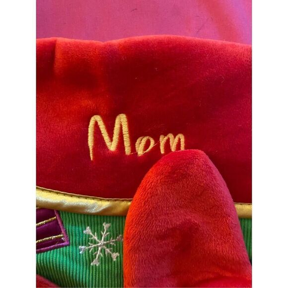 Disney store Minnie mouse 3-D Christmas holiday Mom stocking - Picture 4 of 5